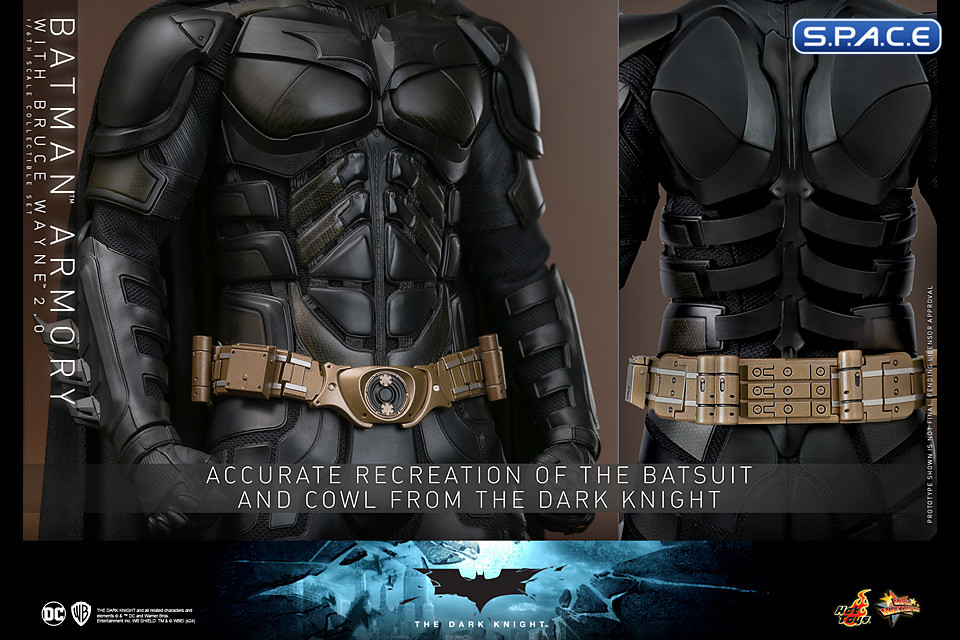 1/6 Scale Batman Armory with Bruce Wayne 2.0 Movie Masterpiece MMS750 (Batman - The Dark Knight)