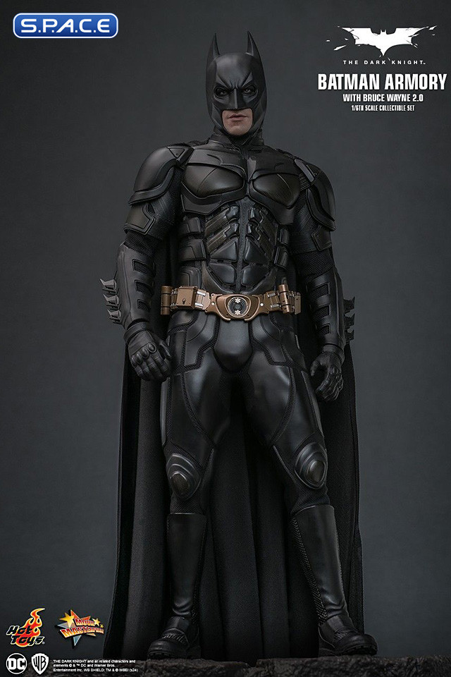 1/6 Scale Batman Armory with Bruce Wayne 2.0 Movie Masterpiece MMS750 (Batman - The Dark Knight)