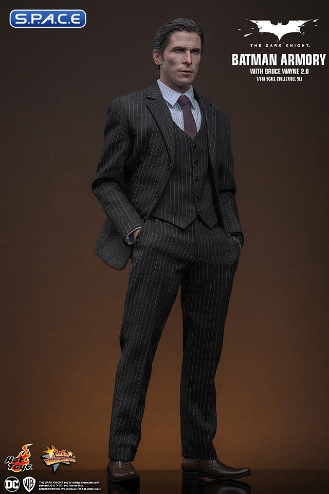 1/6 Scale Batman Armory with Bruce Wayne 2.0 Movie Masterpiece MMS750 (Batman - The Dark Knight)