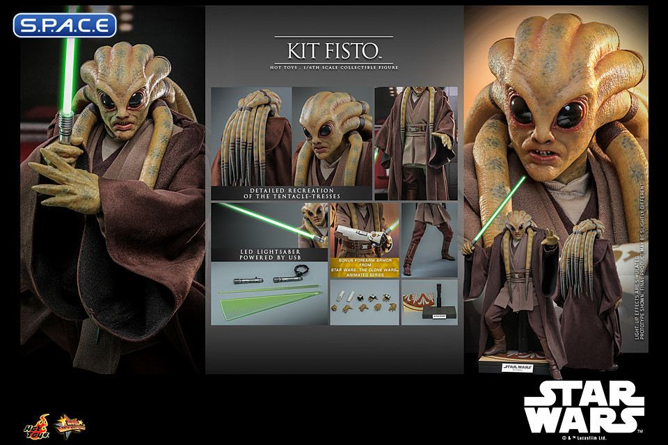 1/6 Scale Kit Fisto Movie Masterpiece MMS751 (Star Wars)