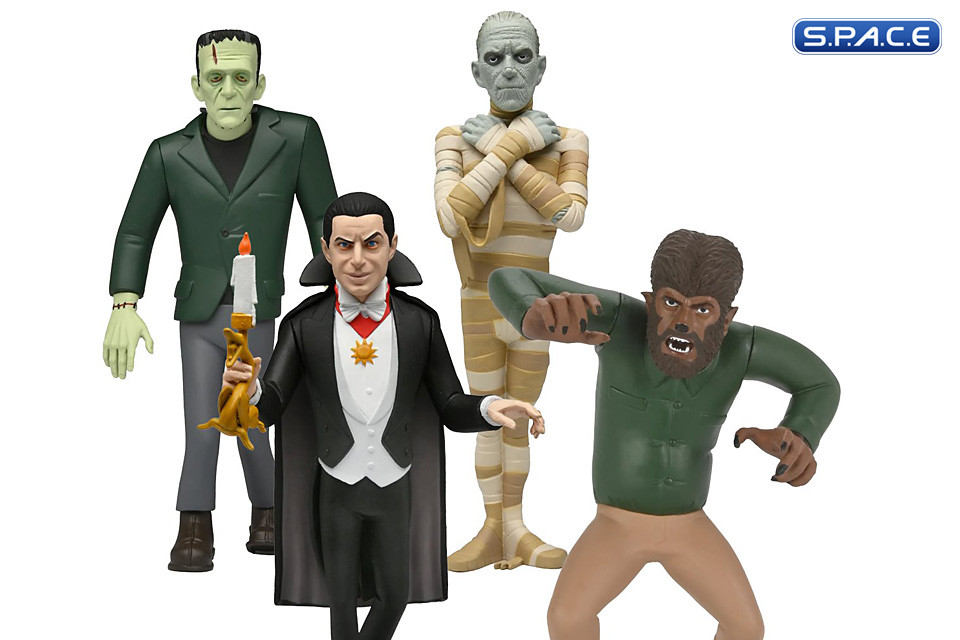 4er Komplettsatz: Toony Terrors Serie 10 (Universal Monsters)