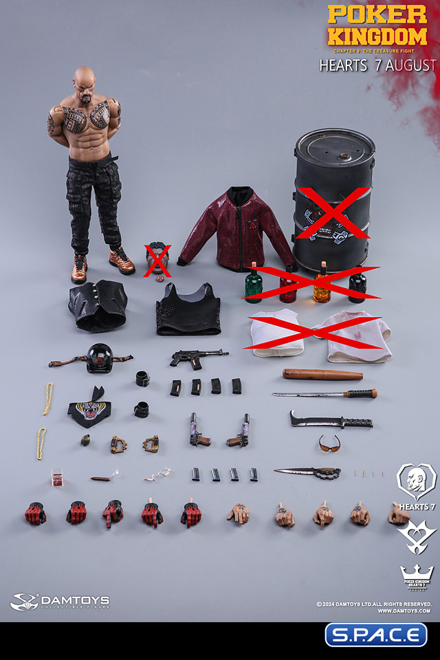 1/6 Scale August Hearts 7 (Poker Kingdom)