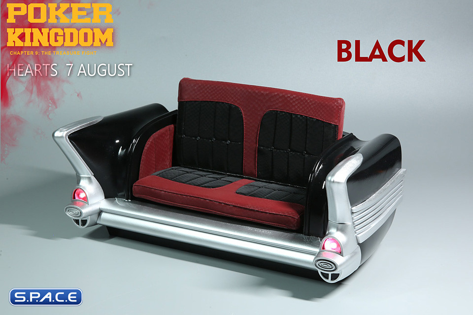 1/6 Scale Car Sofa - black Version (Poker Kingdom)