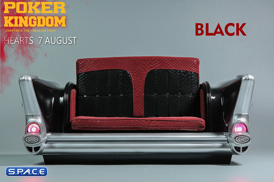 1/6 Scale Car Sofa - black Version (Poker Kingdom)