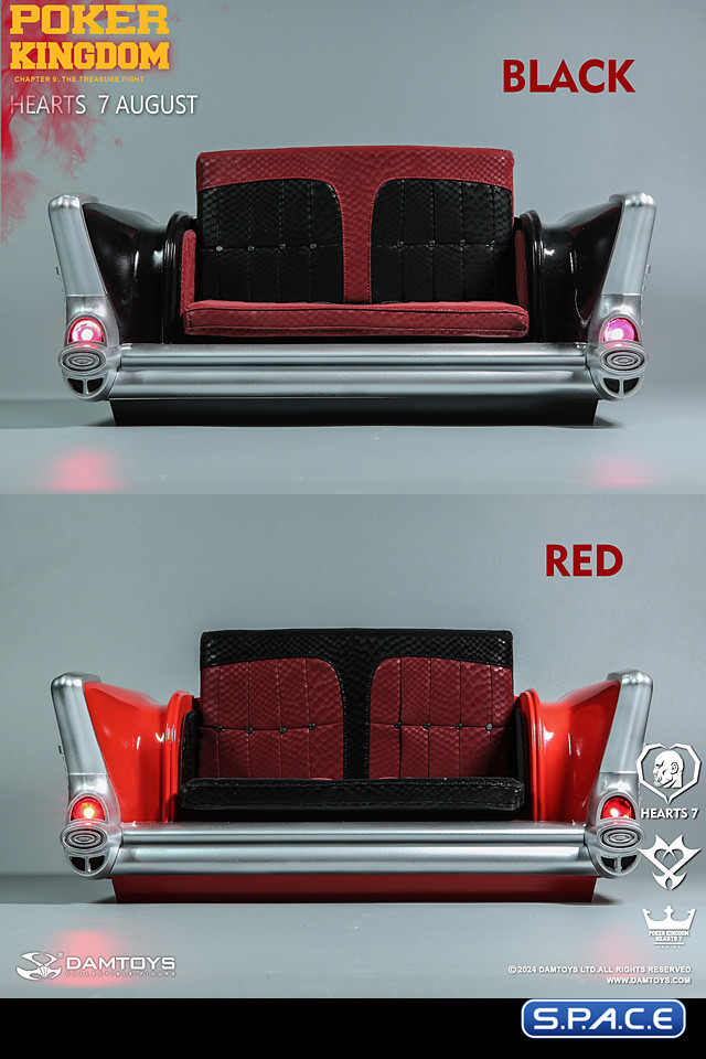 1/6 Scale Car Sofa - red Version (Poker Kingdom)