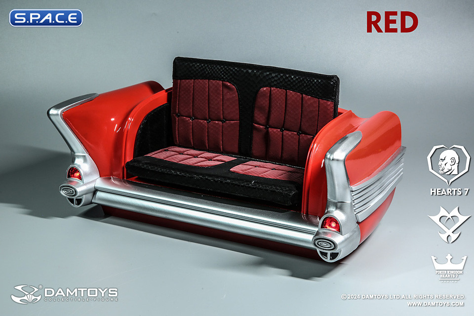 1/6 Scale Car Sofa - red Version (Poker Kingdom)