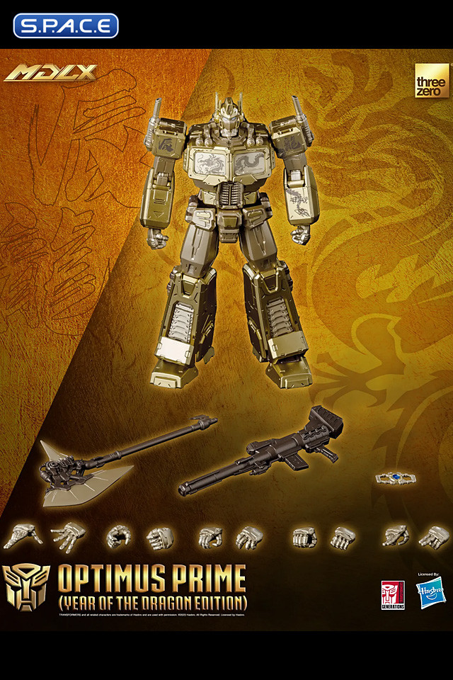 Optimus Prime MDLX Collectible Figure - Year of the Dragon Version (Transformers)