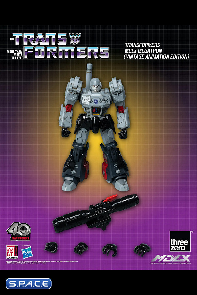 Megatron MDLX Collectible Figure - Vintage Animation Version (Transformers)