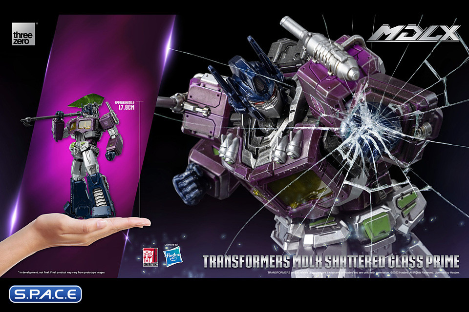 Optimus Prime MDLX Collectible Figure - Shattered Glass Version (Transformers)