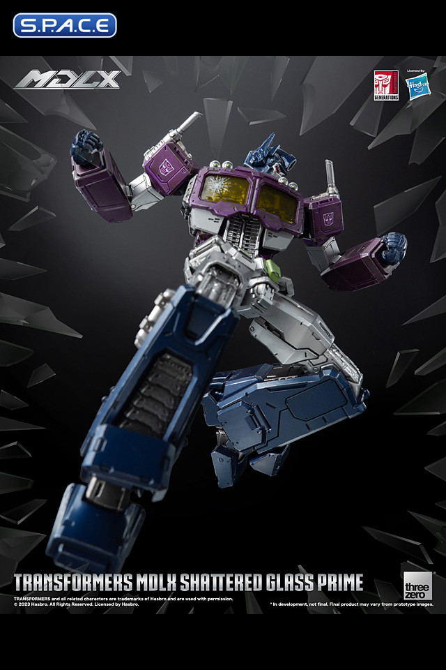 Optimus Prime MDLX Collectible Figure - Shattered Glass Version (Transformers)