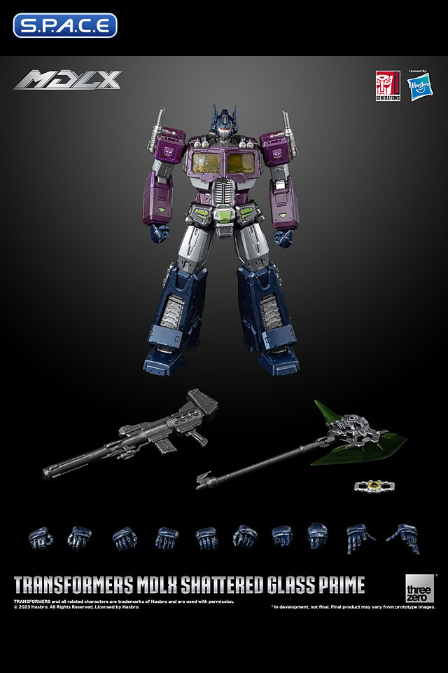 Optimus Prime MDLX Collectible Figure - Shattered Glass Version (Transformers)