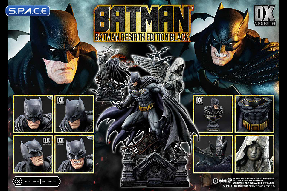 1/4 Scale Batman Rebirth Deluxe Ultimate Premium Masterline Statue - black Bonus Version (DC Comics)