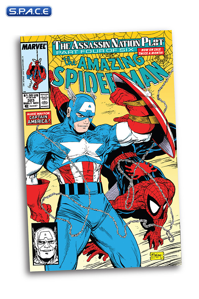 1/6 Scale Captain America from The Amazing Spider-Man 323 PVC Statue (Marvel)