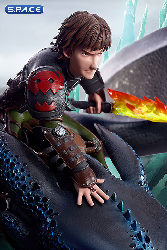 Toothless & Hiccup Statue (How to Train Your Dragon)