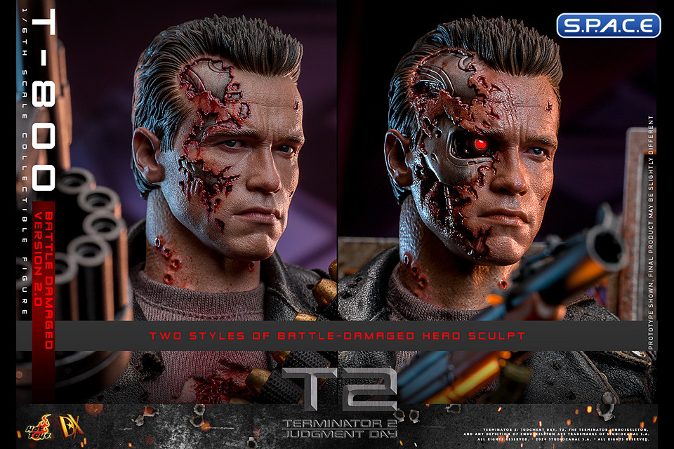 1/6 Scale T-800 Battle Damaged Version 2.0 DX46 (Terminator 2)