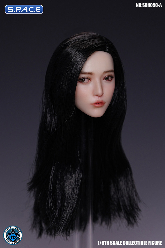 1/6 Scale Himari Head Sculpt (long black hair)