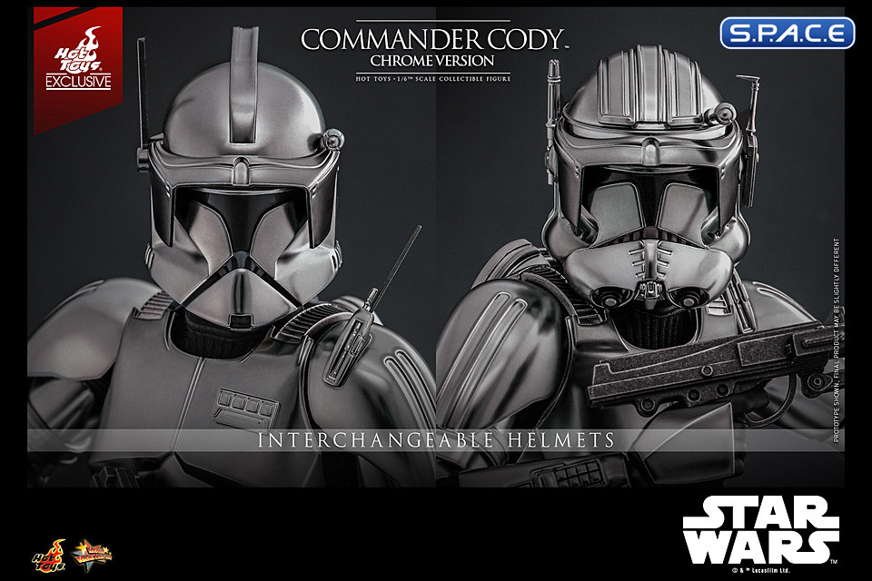 1/6 Scale Commander Cody Movie Masterpiece MMS734 - Chrome Version (Star Wars)
