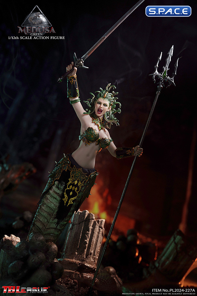 1/12 Scale Green Medusa - Snake Tail Version