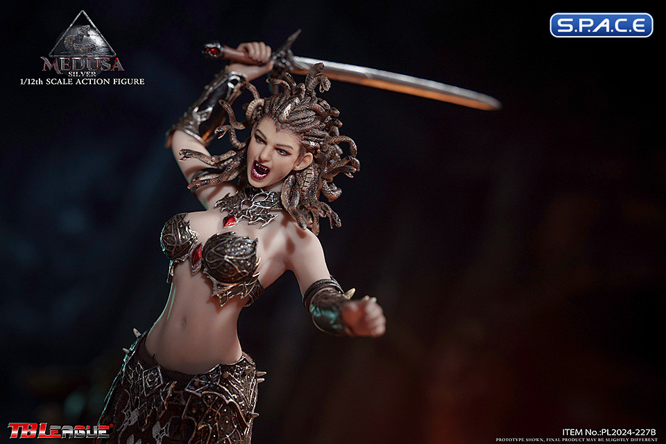 1/12 Scale Silver Medusa - Snake Tail Version
