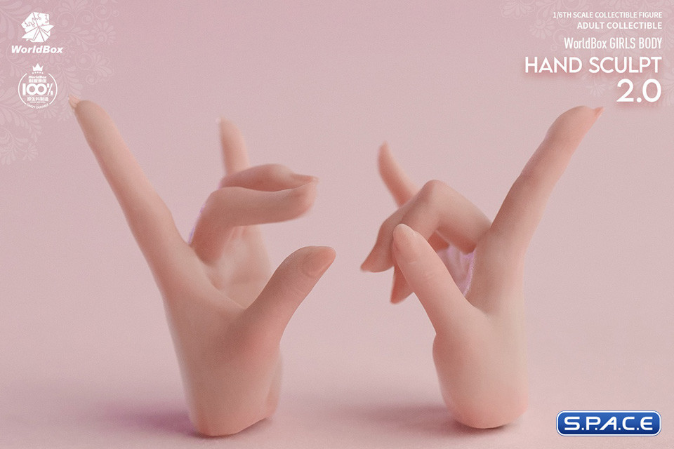 1/6 Scale Hand Set AT209B - pale Version
