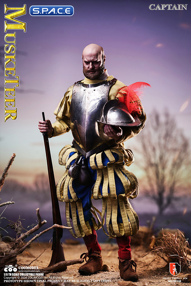 1/6 Scale Spanish Conquistador Musketeer Captain