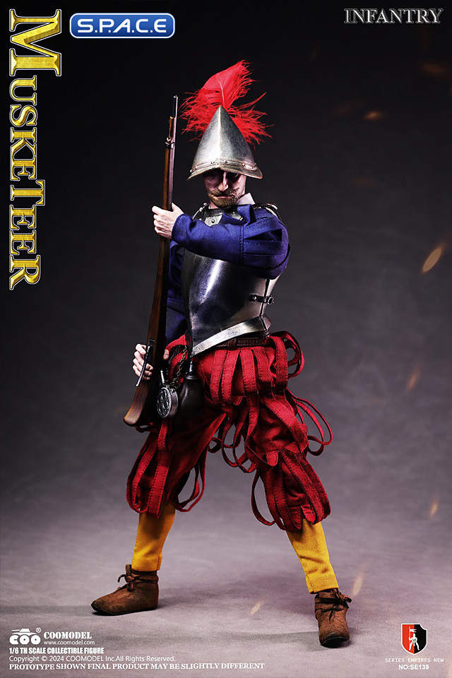 1/6 Scale Spanish Conquistador Musketeer Infantry