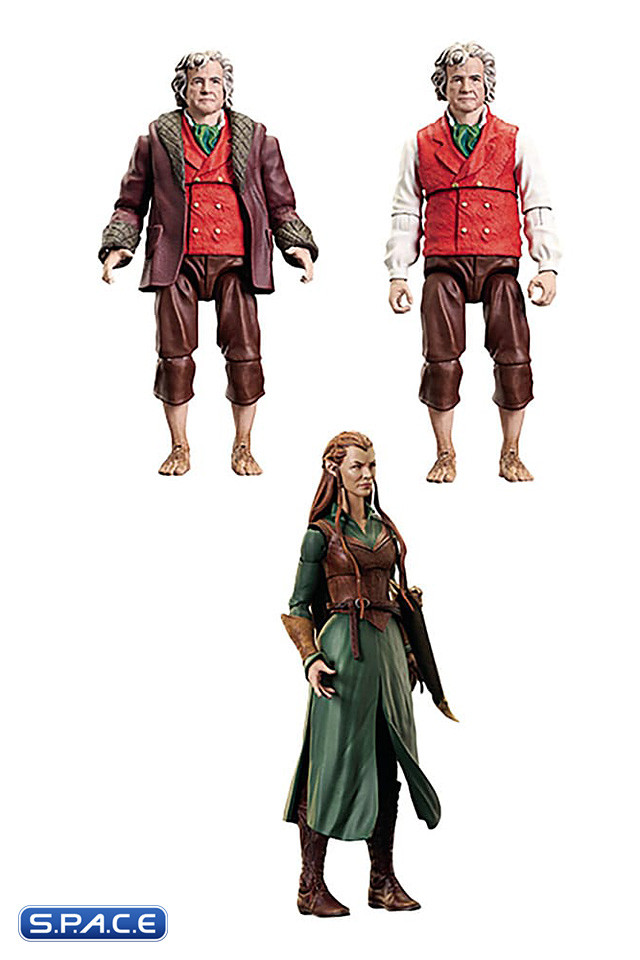 Set of 2: Tauriel & Bilbo Baggins LOTR Select Wave 9 (The Hobbit)