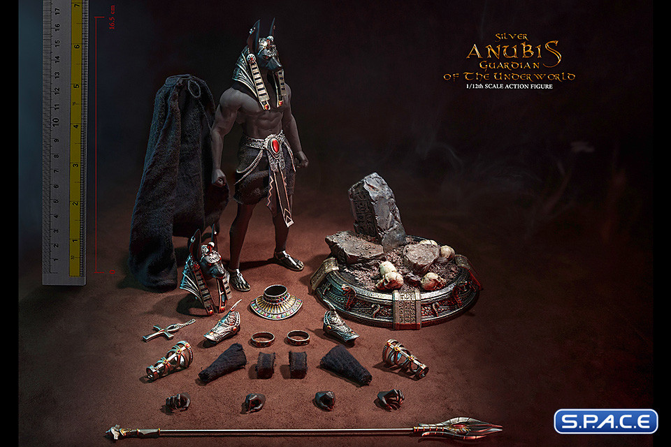 1/12 Scale Silver Anubis - Guardian of the Underworld