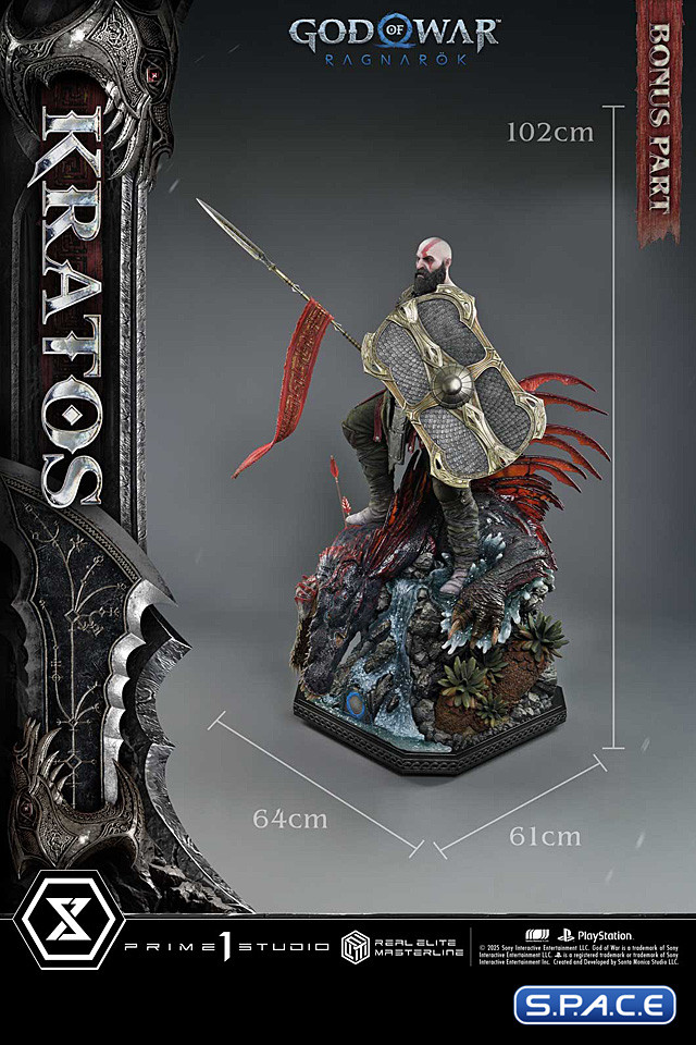 1/3 Scale Kratos Real Elite Masterline Statue - Ultimate Bonus Version (God of War: Ragnarok)