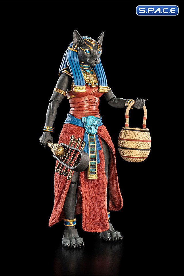 Bastet Gods of Ancient Egypt - black & red (Figura Obscura)