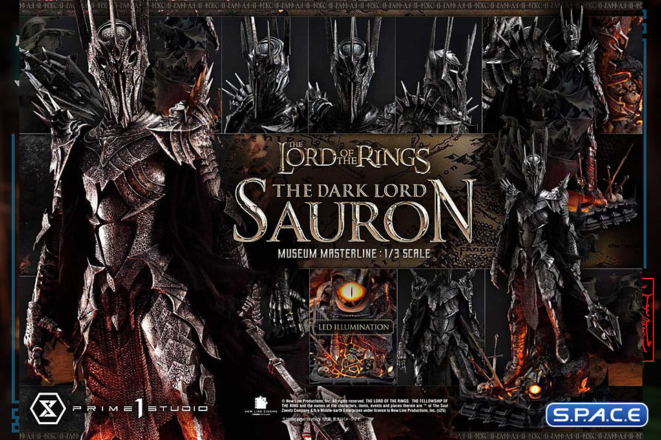 1/3 Scale The Dark Lord Sauron Museum Masterline Statue (Lord of the Rings)