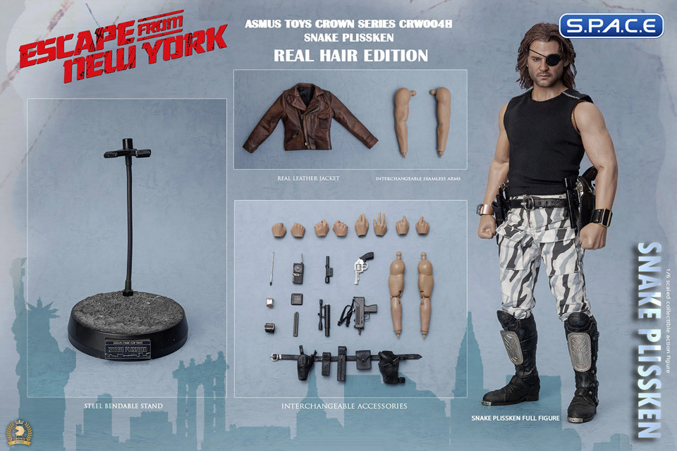 1/6 Scale Snake Plissken - rooted Hair Version (Escape from New York)