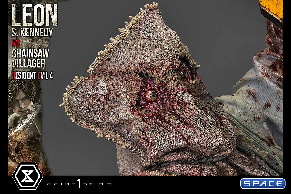 1/4 Scale Leon S. Kennedy vs. Chainsaw Villager Ultimate Premium Masterline Statue - Bonus Version (Resident Evil 4)