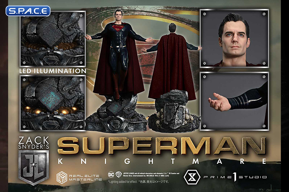 1/3 Scale Superman Knightmare Colors Real Elite Masterline Statue (Justice League)