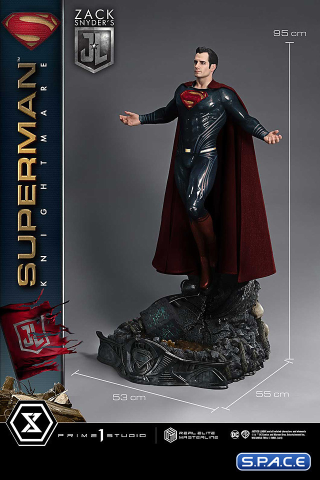1/3 Scale Superman Knightmare Colors Real Elite Masterline Statue (Justice League)