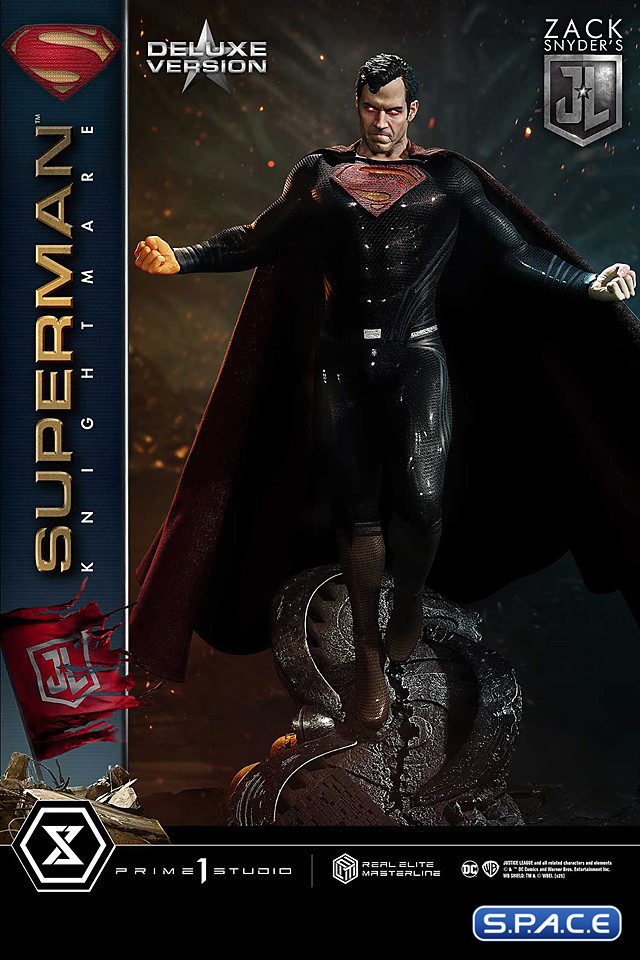 1/3 Scale Superman Knightmare Colors Deluxe Real Elite Masterline Statue - Bonus Version (Justice League)
