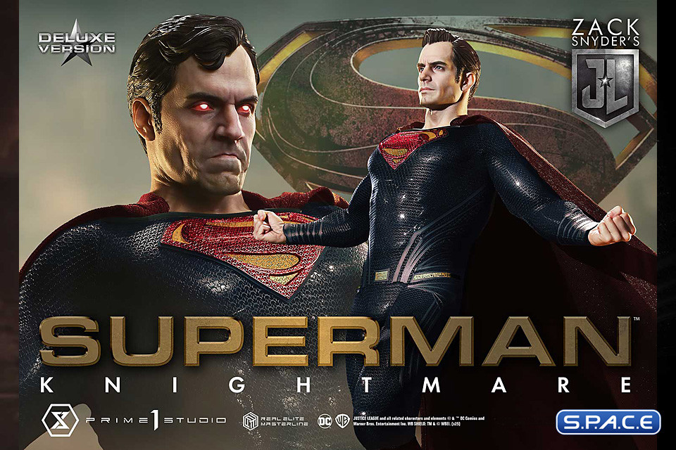 1/3 Scale Superman Knightmare Colors Deluxe Real Elite Masterline Statue - Bonus Version (Justice League)