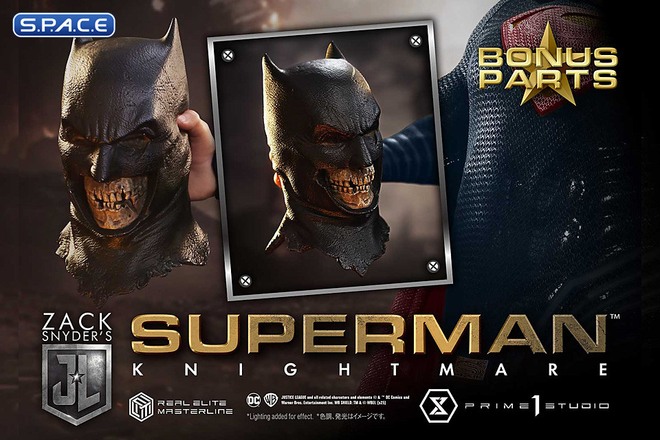 1/3 Scale Superman Knightmare Colors Deluxe Real Elite Masterline Statue - Bonus Version (Justice League)
