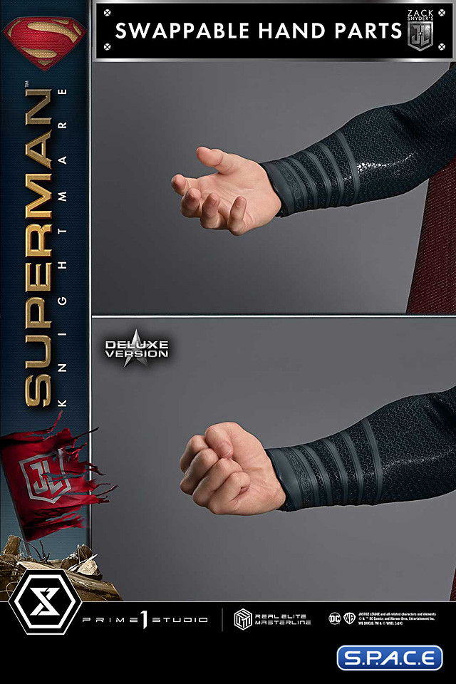 1/3 Scale Superman Knightmare Colors Deluxe Real Elite Masterline Statue - Bonus Version (Justice League)