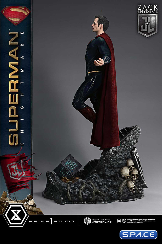 1/3 Scale Superman Knightmare Colors Deluxe Real Elite Masterline Statue - Bonus Version (Justice League)