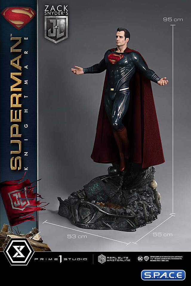 1/3 Scale Superman Knightmare Colors Deluxe Real Elite Masterline Statue - Bonus Version (Justice League)