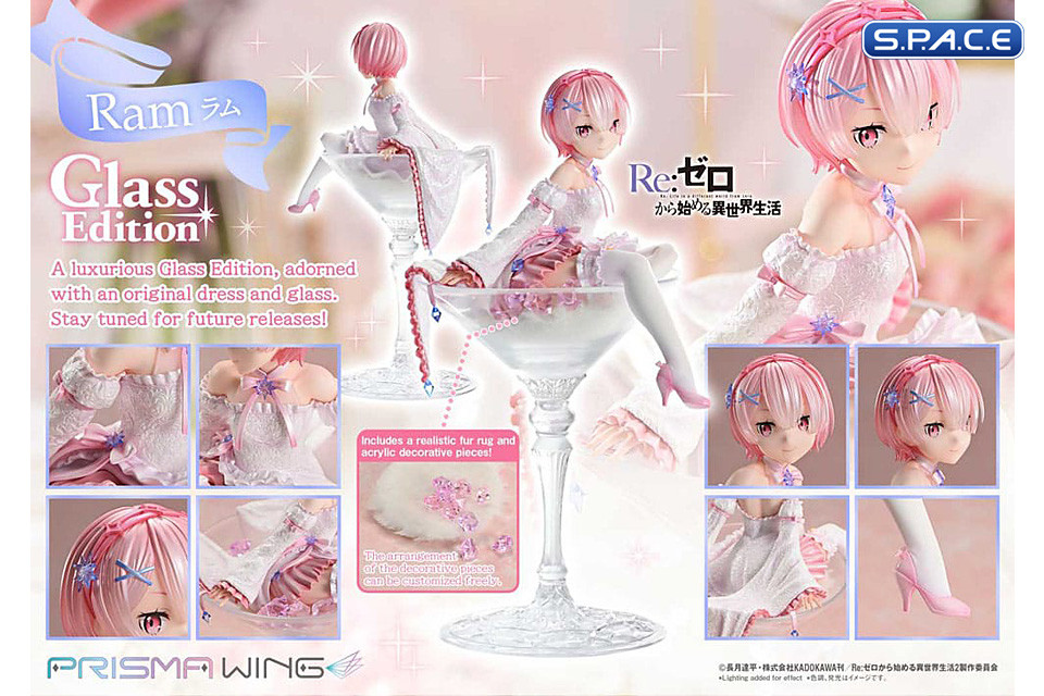 1/7 Scale Ram Prisma Wing PVC Statue - Glass Version (Re:Zero – Starting Life in Another World)