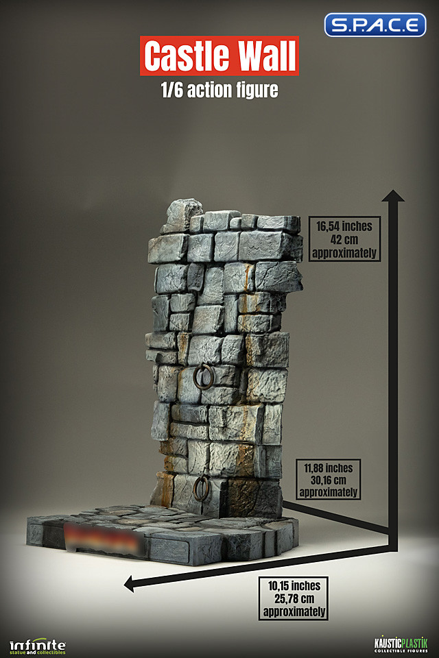 1/6 Scale Castle Wall Diorama