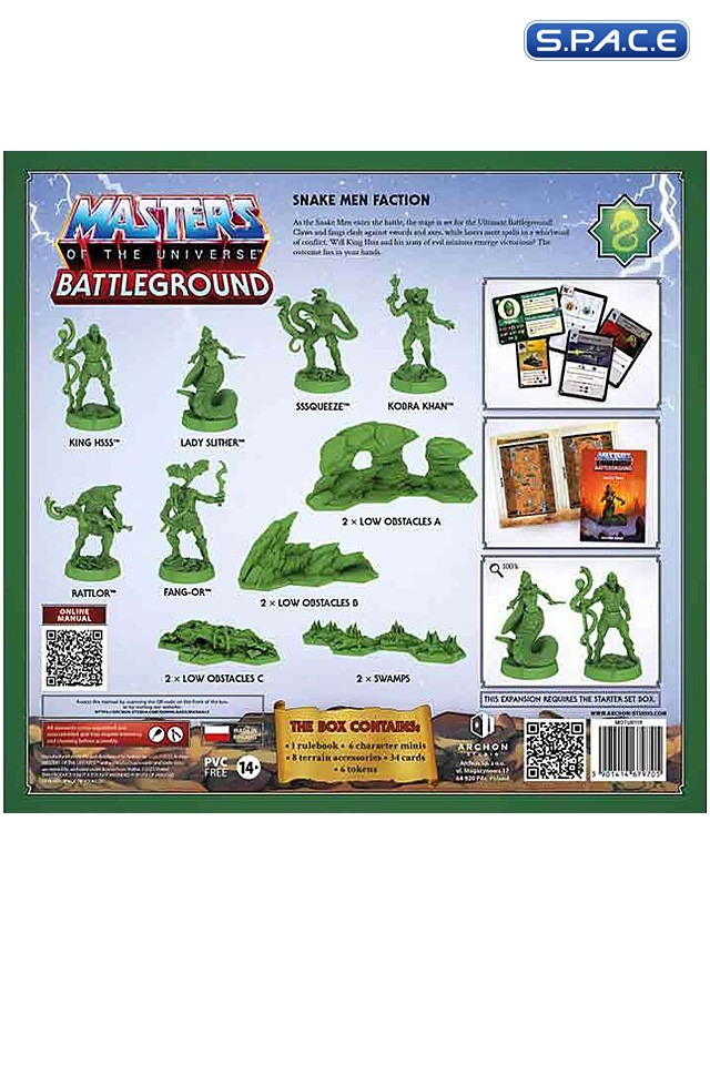 Battleground Board Game Expansion Pack Wave 8 Snake Men - English Version (Masters of the Universe)
