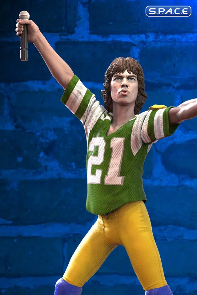 Mick Jagger Rock Iconz Statue - Green Jersey Version (Rolling Stones)
