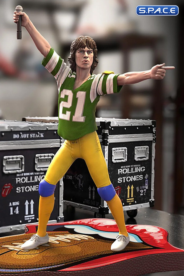 Mick Jagger Rock Iconz Statue - Green Jersey Version (Rolling Stones)