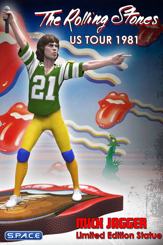 Mick Jagger Rock Iconz Statue - Green Jersey Version (Rolling Stones)