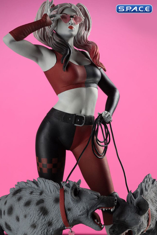 Harley Quinn red, white & black Statue by Jenny Frison (DC Comics)