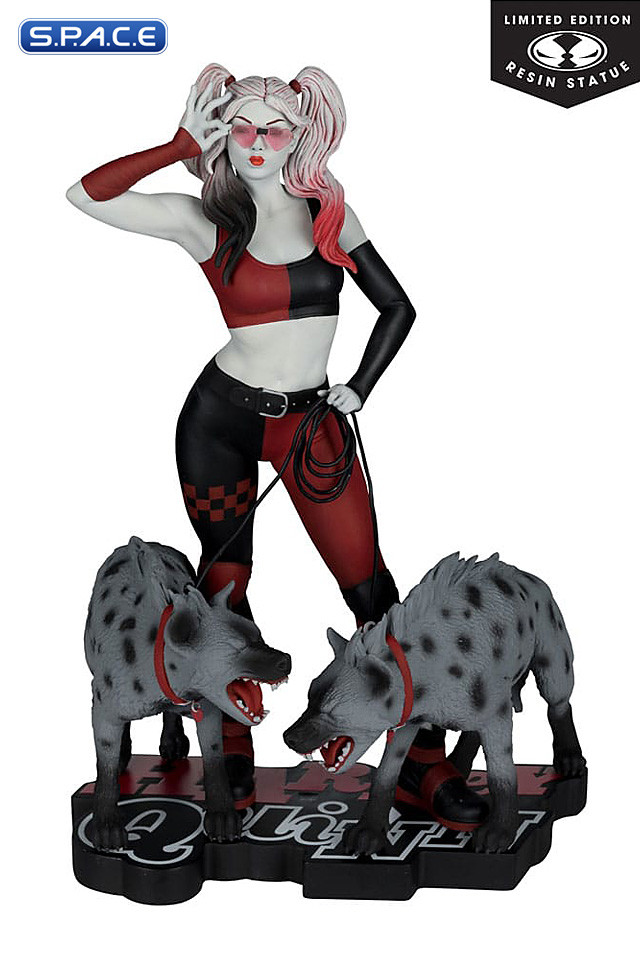 Harley Quinn red, white & black Statue by Jenny Frison (DC Comics)