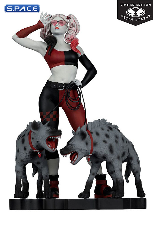 Harley Quinn red, white & black Statue by Jenny Frison (DC Comics)